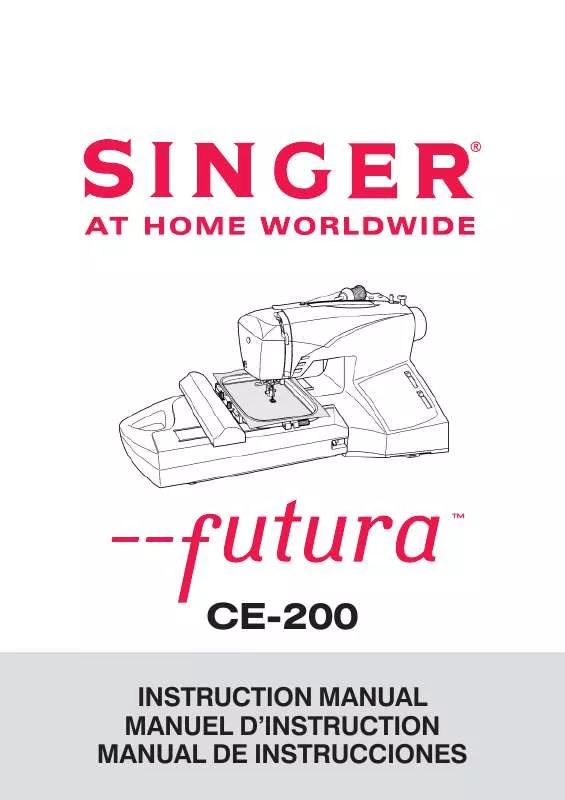Mode d'emploi SINGER FUTURA CE200