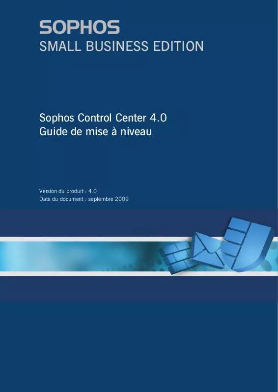 Mode d'emploi SOPHOS CONTROL CENTER 4.0