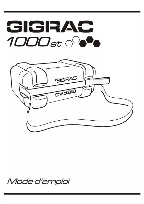 Mode d'emploi SOUNDCRAFT GIGRAC 1000ST