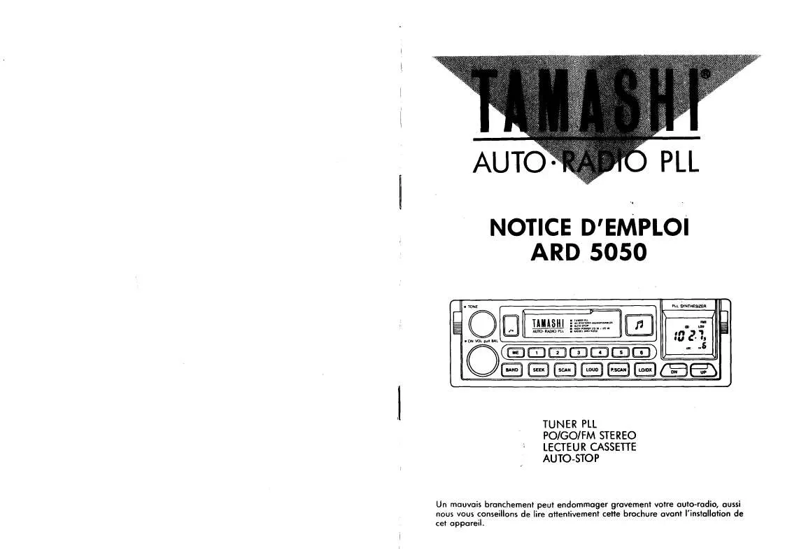 Mode d'emploi TAMASHI ARD 5050