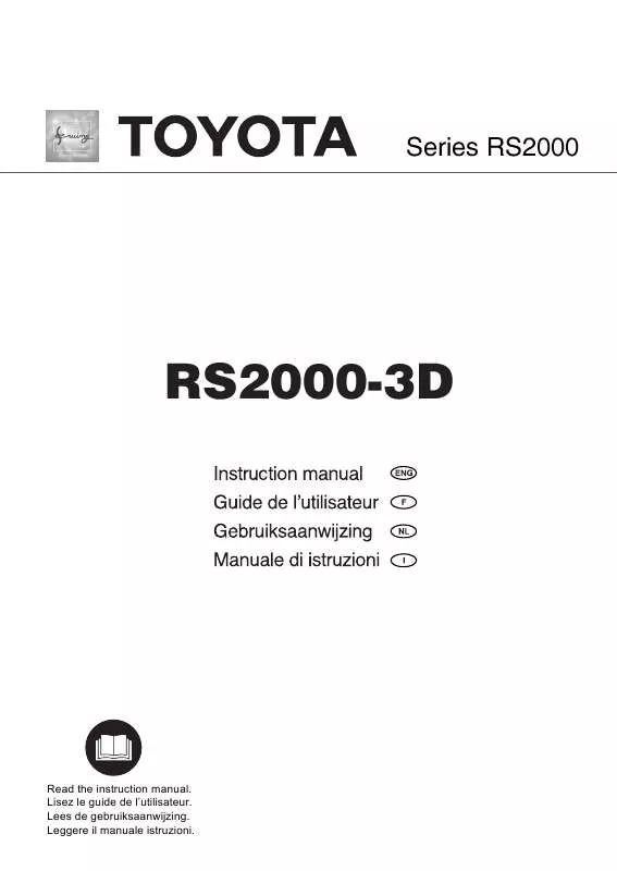 Mode d'emploi TOYOTA RS2000-3D