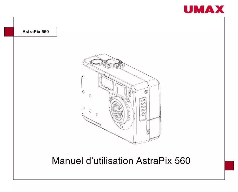 Mode d'emploi UMAX ASTRAPIX 560