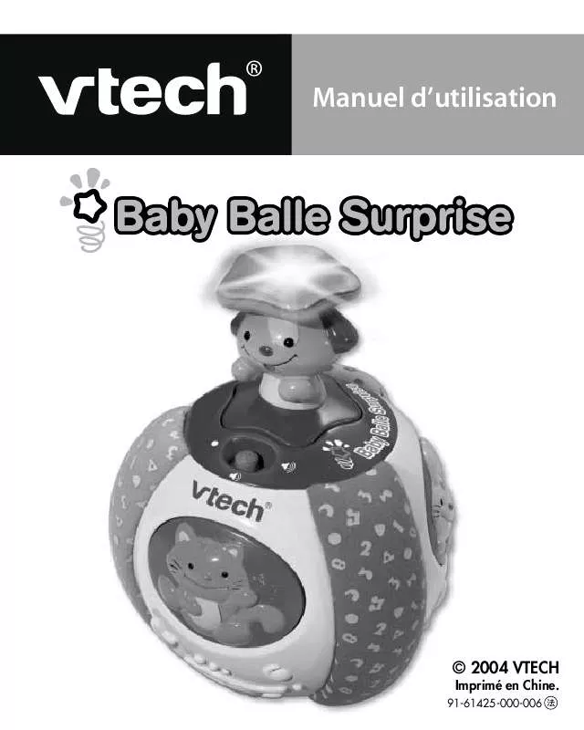 Mode d'emploi VTECH BABY BALLE SURPRISE