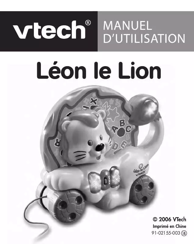 Mode d'emploi VTECH LEON LE LION