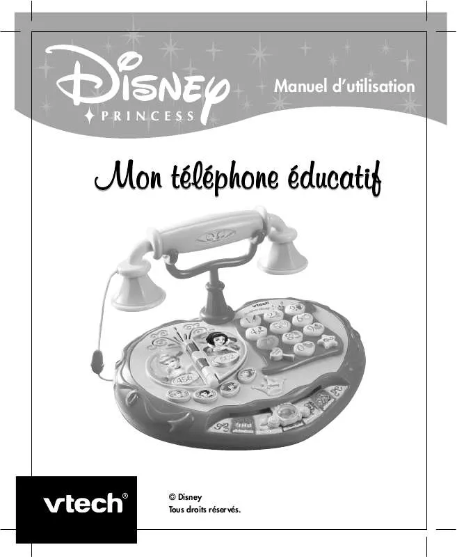 Mode d'emploi VTECH MON TELEPHONE EDUCATIF