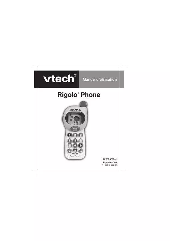 Mode d'emploi VTECH RIGOLO PHONE