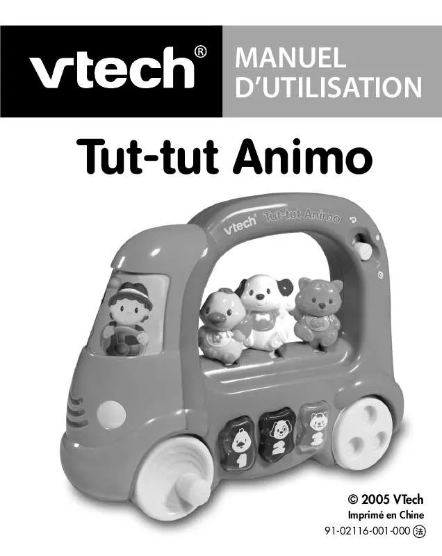 Mode d'emploi VTECH TUT-TUT ANIMO
