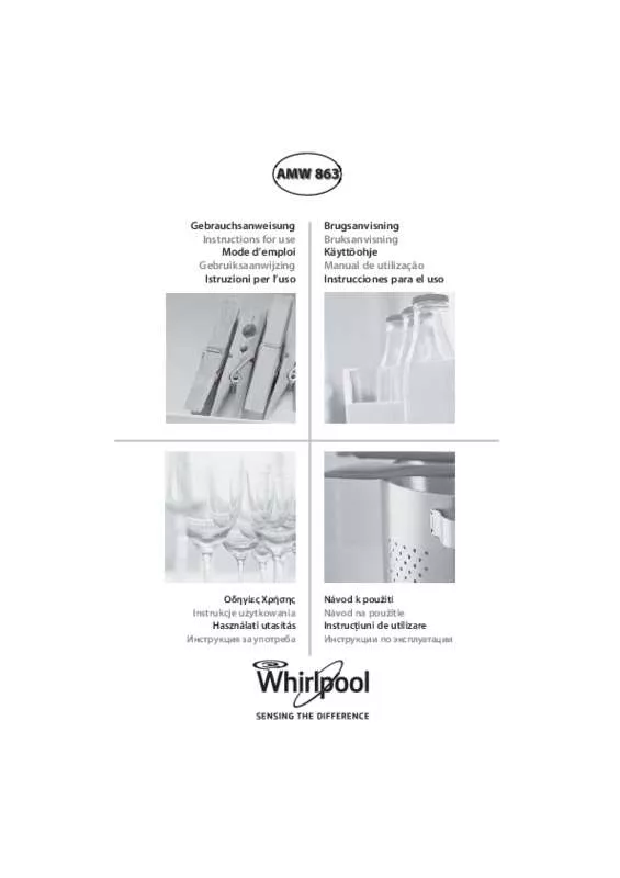 Mode d'emploi WHIRLPOOL AMW 863/WH