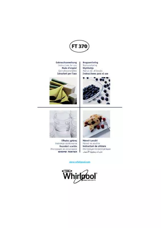 Mode d'emploi WHIRLPOOL FT370WH
