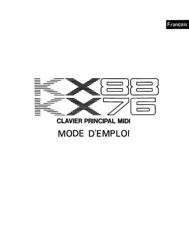 Mode d'emploi YAMAHA KX88-KX76