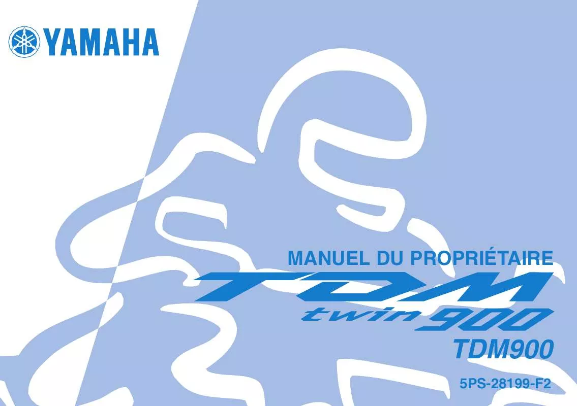 Mode d'emploi YAMAHA TDM900-2004