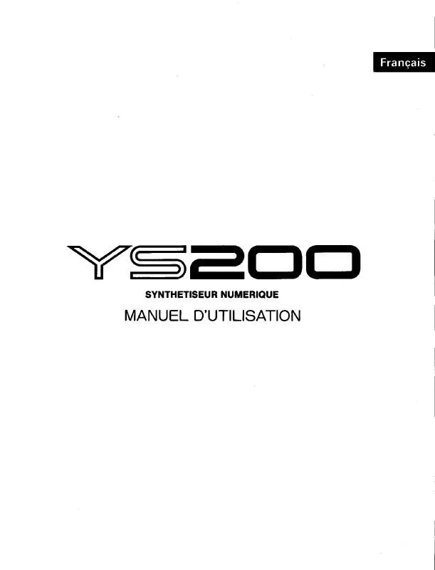 Mode d'emploi YAMAHA YS200