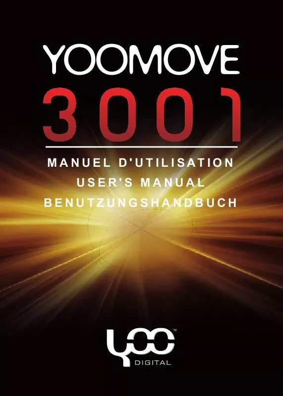 Mode d'emploi YOO DIGITAL YOO MOVE 3001