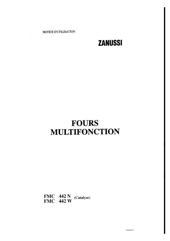 Mode d'emploi ZANUSSI FMC442N