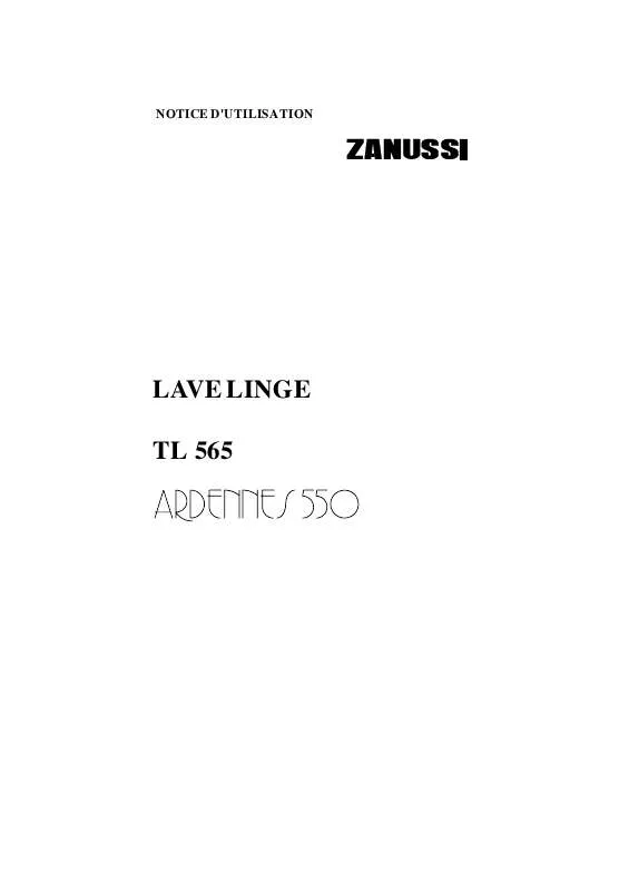 Mode d'emploi ZANUSSI TL565
