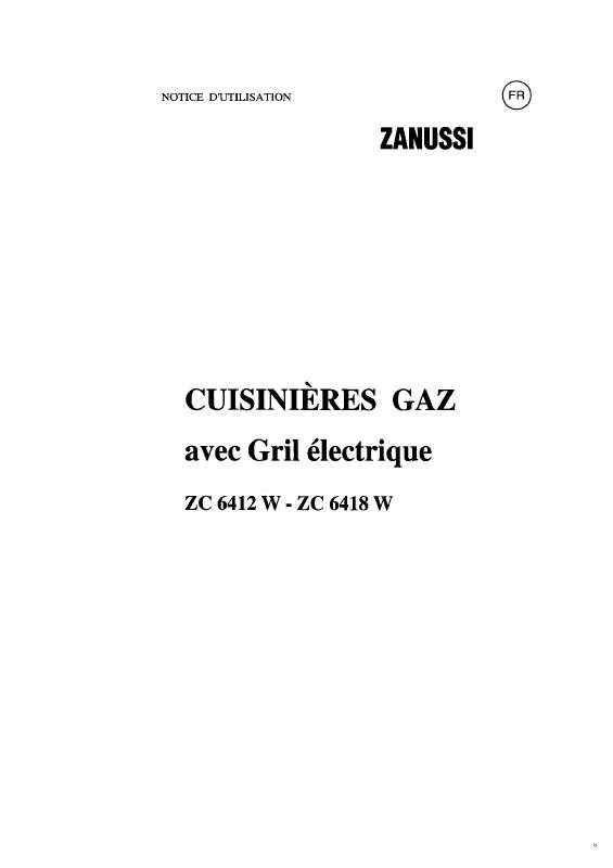 Mode d'emploi ZANUSSI ZC6412W