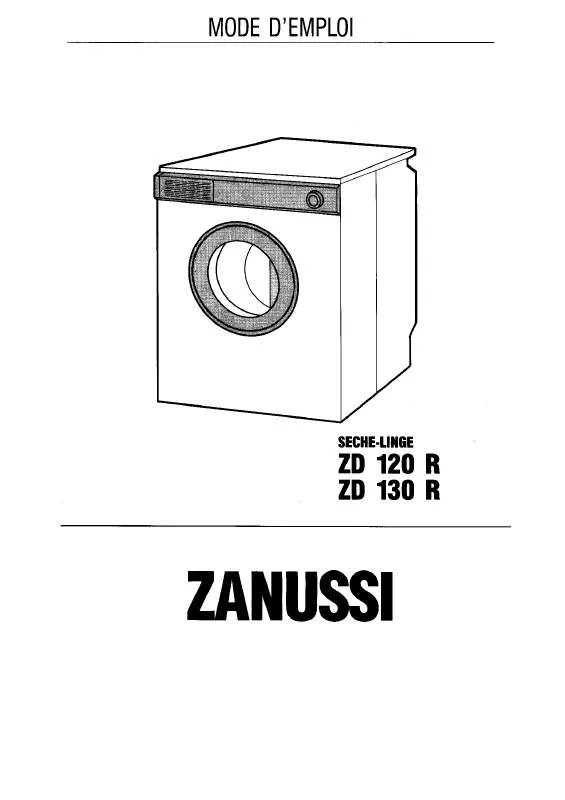 Mode d'emploi ZANUSSI ZD120R