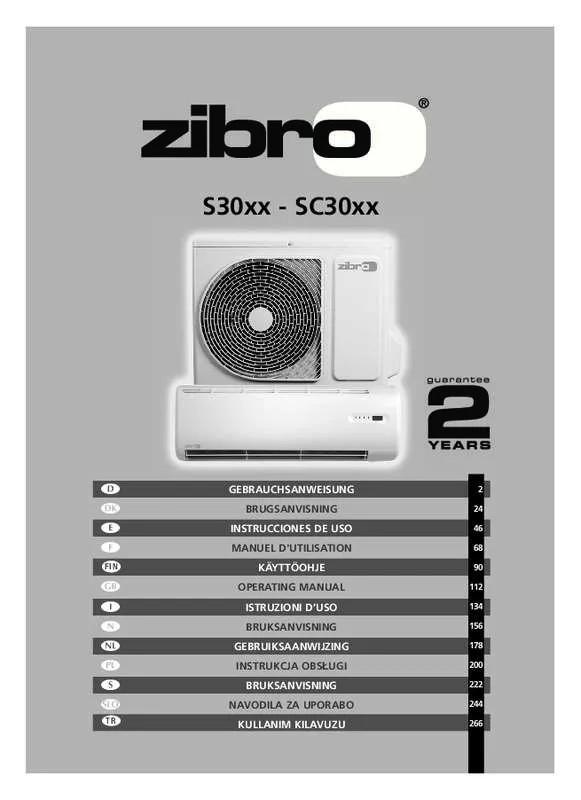 Mode d'emploi ZIBRO S3025