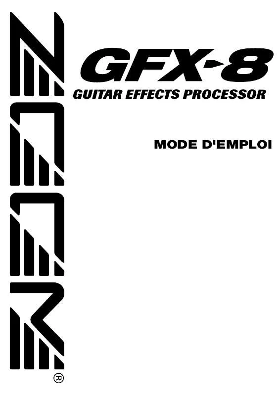 Mode d'emploi ZOOM GFX-8