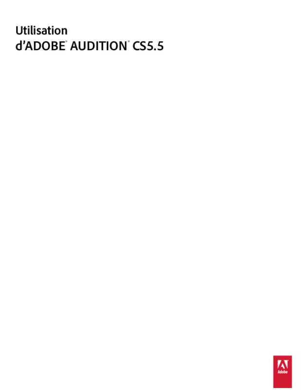 Mode d'emploi ADOBE AUDITION CS5.5