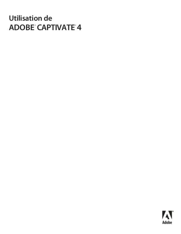 Mode d'emploi ADOBE CAPTIVATE 4