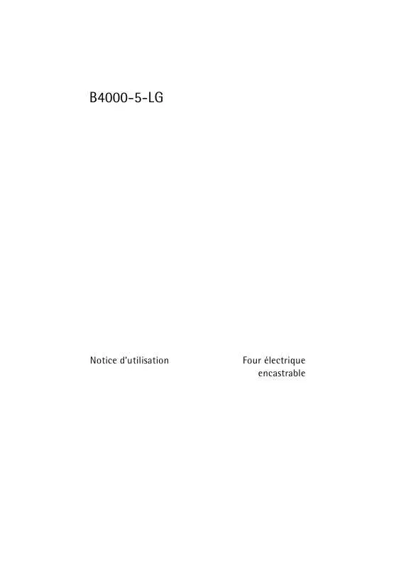 Mode d'emploi AEG-ELECTROLUX B4000-5-LG