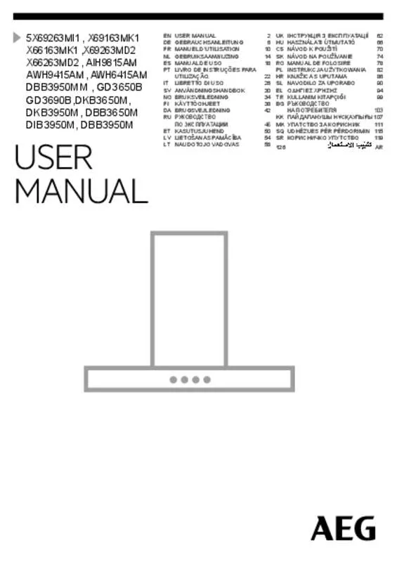 Mode d'emploi AEG-ELECTROLUX X66263MD2