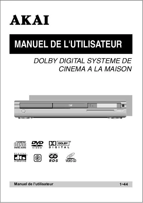 Mode d'emploi AKAI DVR3400SS