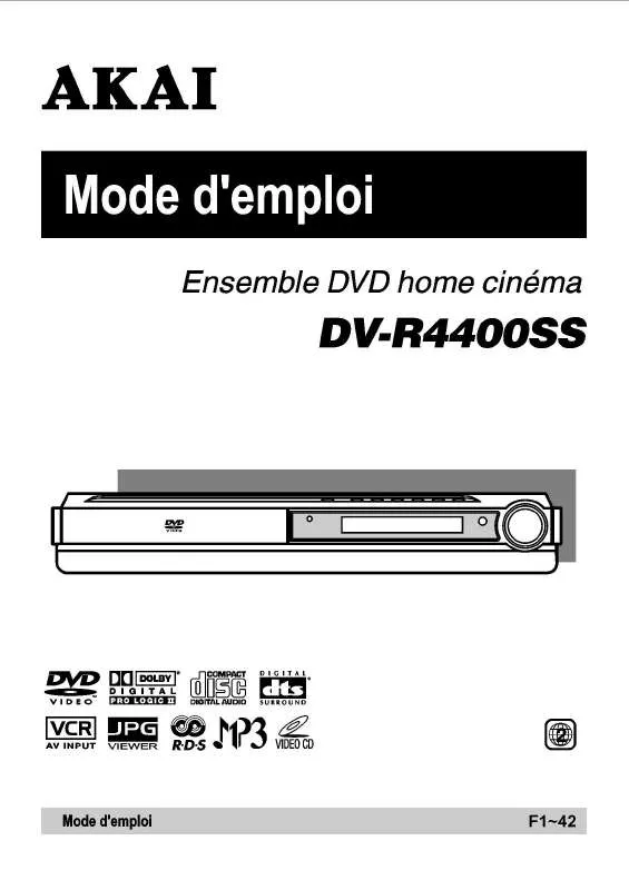 Mode d'emploi AKAI DVR4400SSCFR