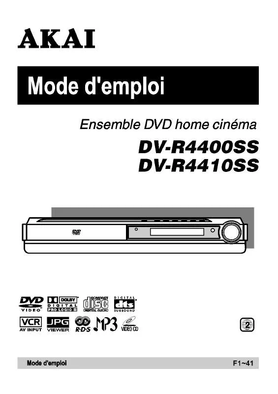 Mode d'emploi AKAI DVR4410SS