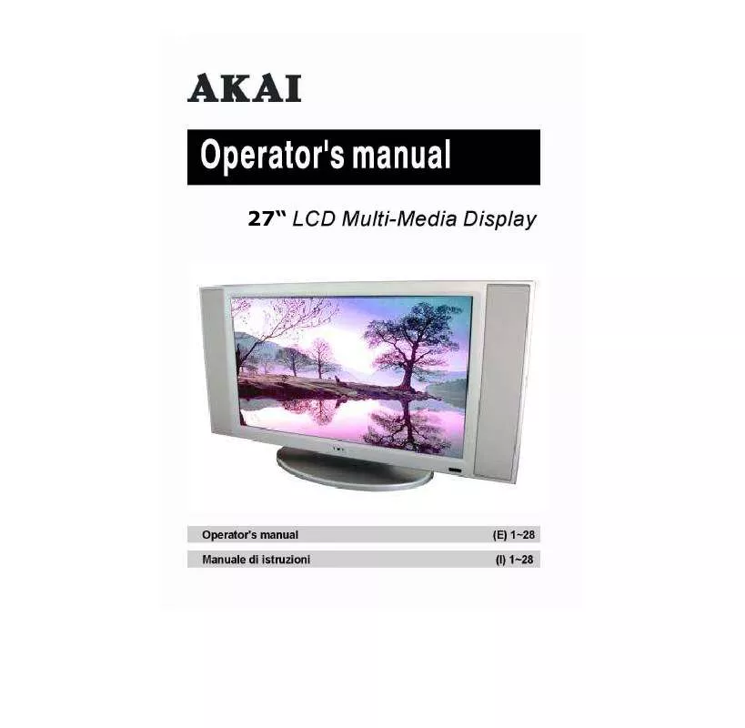 Mode d'emploi AKAI LMH27CJSA