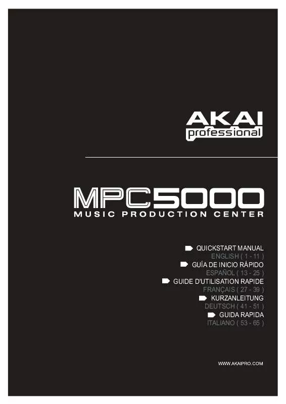 Mode d'emploi AKAI MPC5000