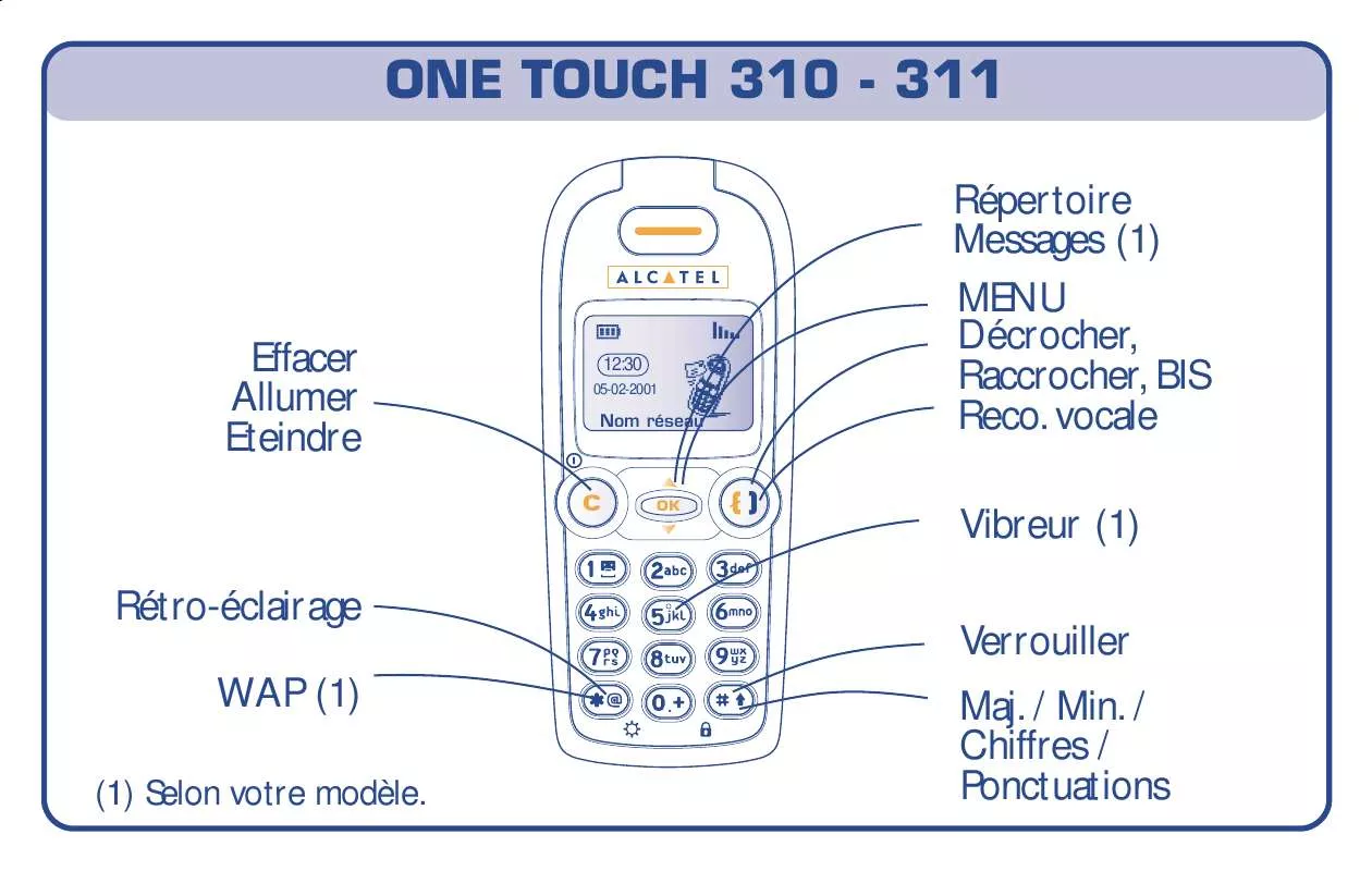 Mode d'emploi ALCATEL-LUCENT ALCATEL ONE TOUCH 311