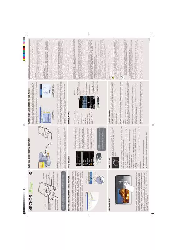 Mode d'emploi ARCHOS 2 VISION