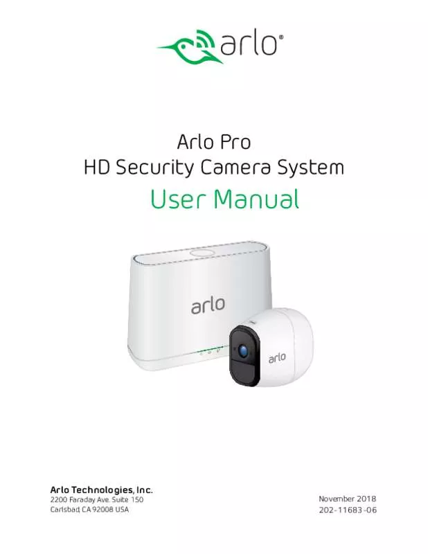 Mode d'emploi ARLO PRO VMS4230