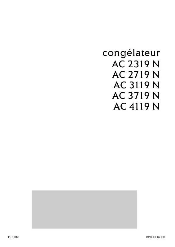 Mode d'emploi ARTHUR MARTIN AC3119N