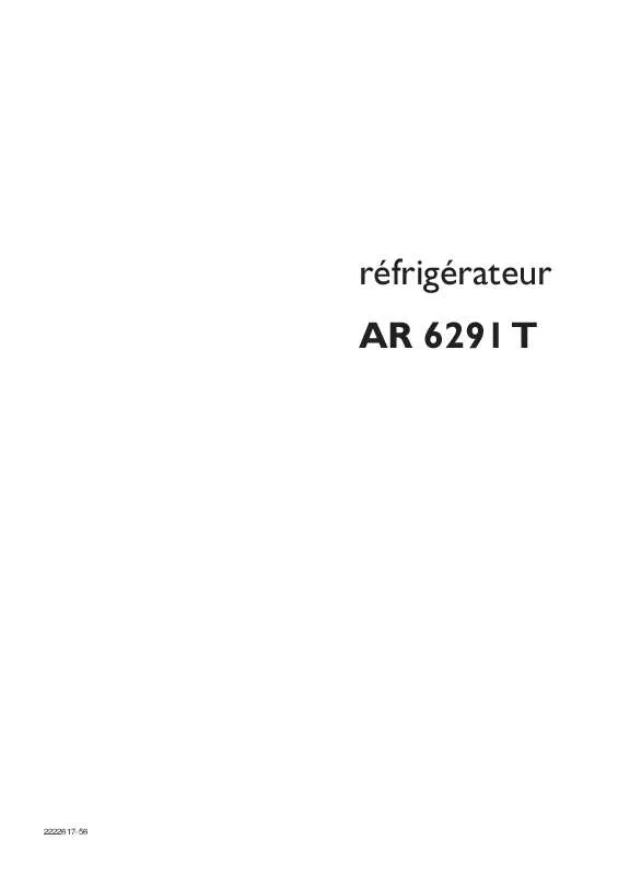 Mode d'emploi ARTHUR MARTIN AR6291T