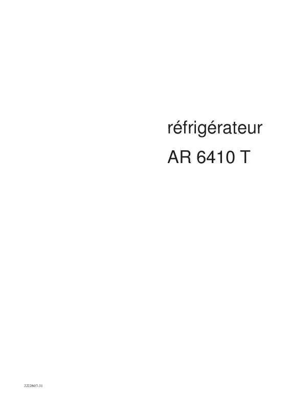 Mode d'emploi ARTHUR MARTIN AR6410T