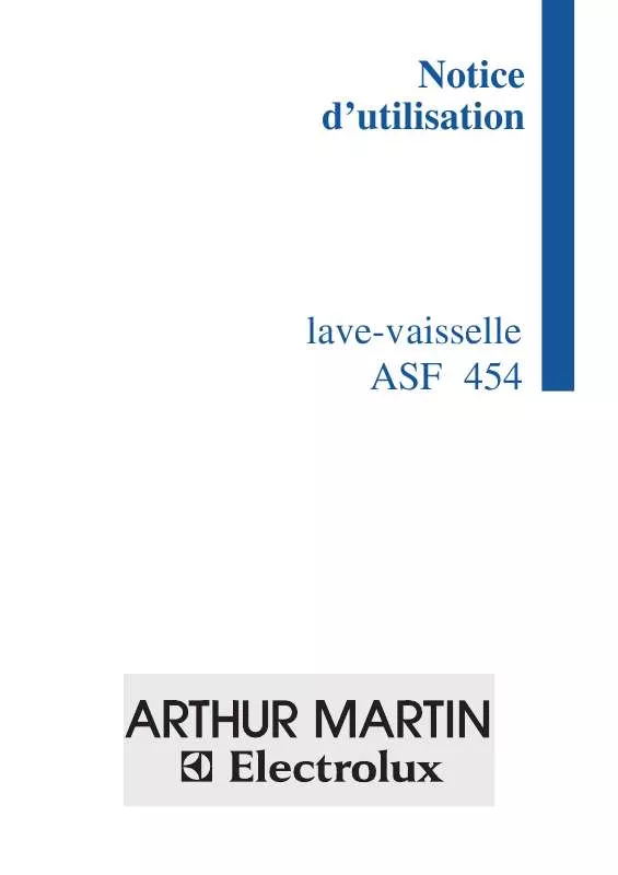 Mode d'emploi ARTHUR MARTIN ASF454