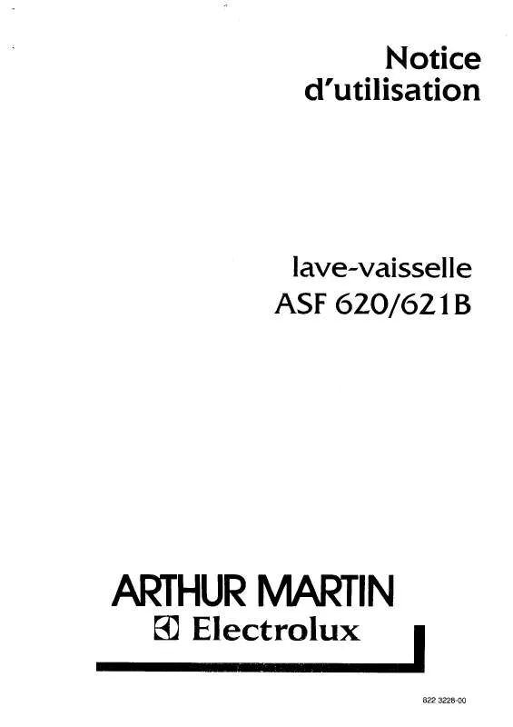 Mode d'emploi ARTHUR MARTIN ASF620W