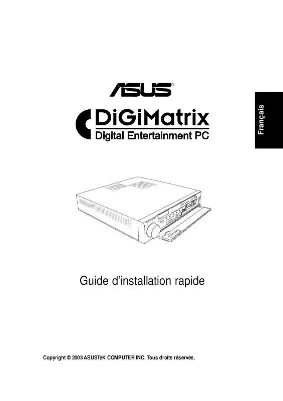 Mode d'emploi ASUS DIGIMATRIX