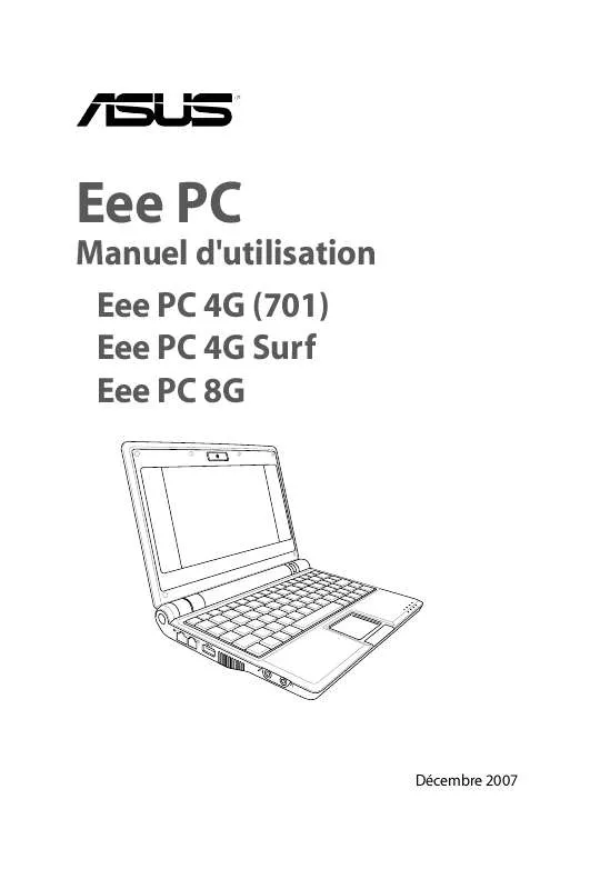 Mode d'emploi ASUS EEE PC 4G SURF