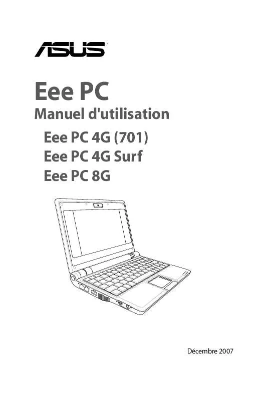 Mode d'emploi ASUS EEE PC 8G