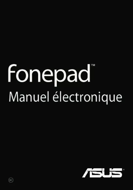 Mode d'emploi ASUS FONEPAD ME371MG-1I028A