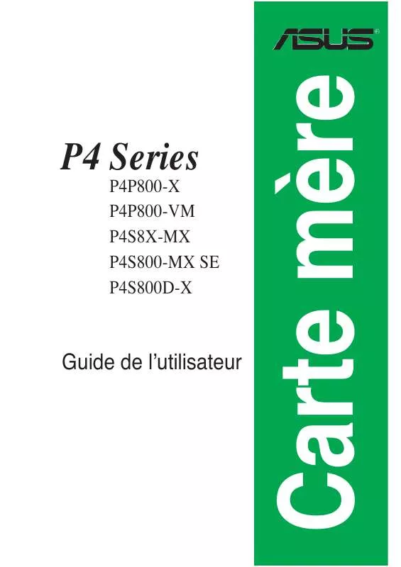 Mode d'emploi ASUS P4S8X-MX