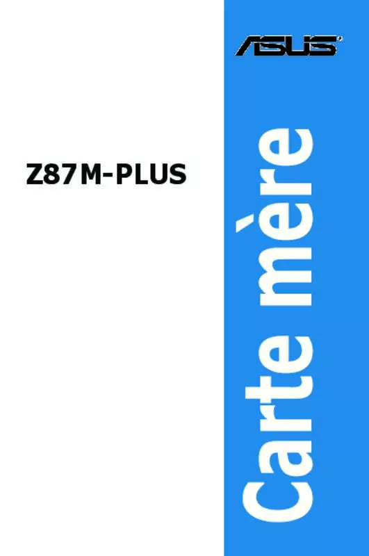 Mode d'emploi ASUS Z87-PLUS