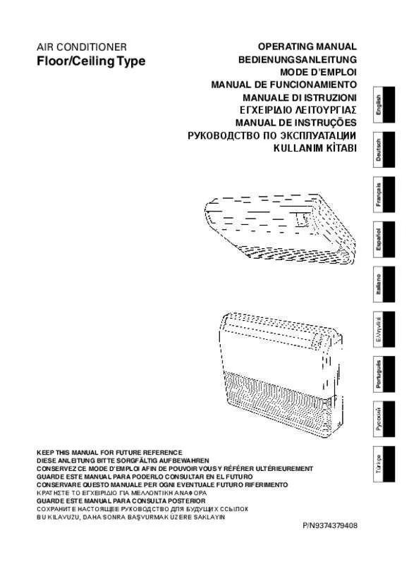 Mode d'emploi ATLANTIC ABYG 24 LVTA.UI UNITE INTERIEURE CONSOLE/PLAFONNIER INVERTER 7100 W