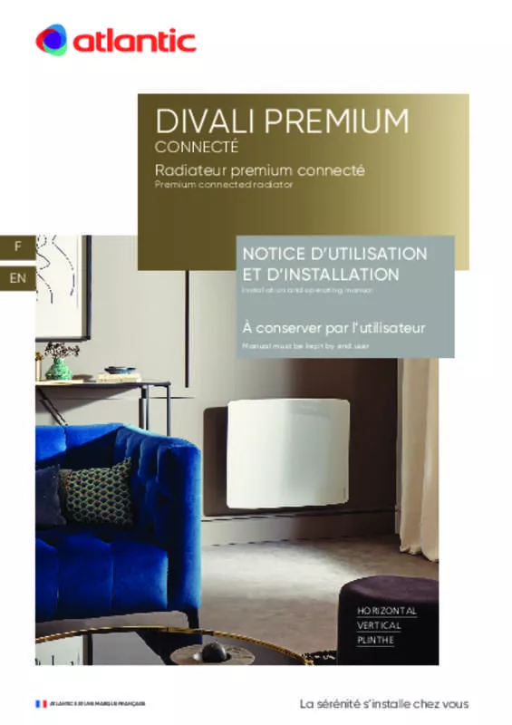 Mode d'emploi ATLANTIC DIVALI PREMIUM