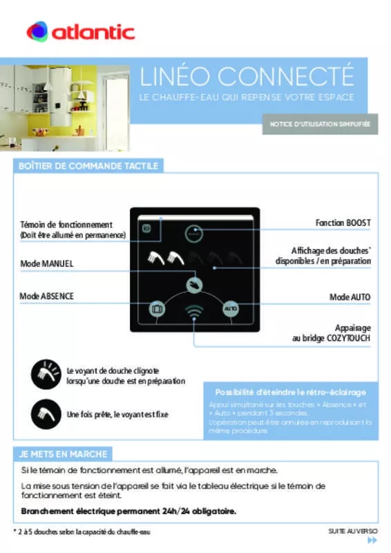 Mode d'emploi ATLANTIC LINEO 2