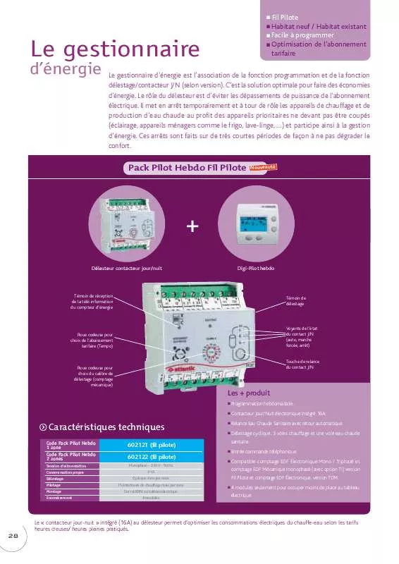 Mode d'emploi ATLANTIC PACK PILOT